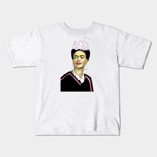 Frida Kahlo Pop Art Portrait Kids T-Shirt